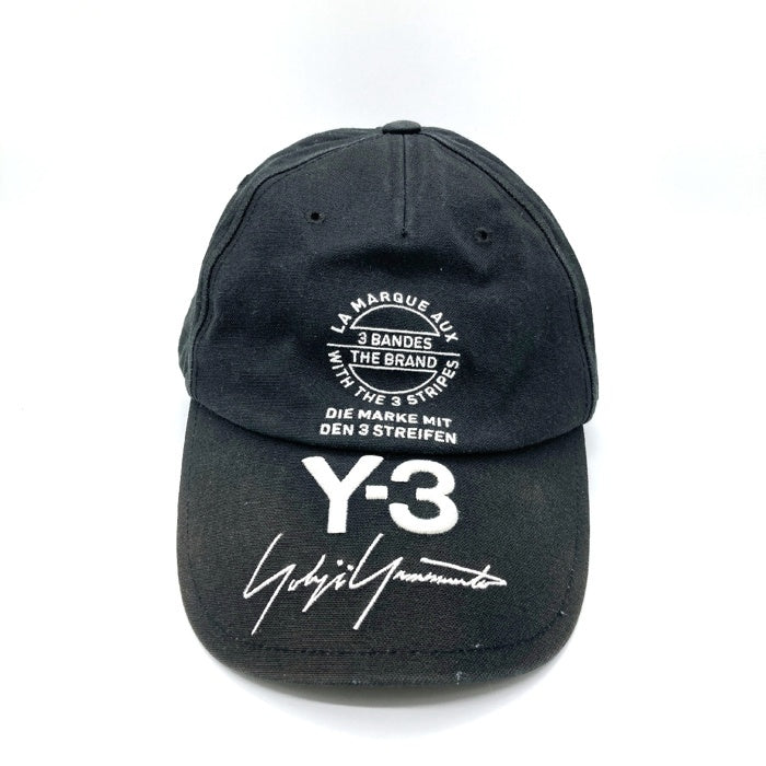 Y-3 ワイスリー CY3538 Logo embroidery cap ロゴ 刺繍 キャップ ブラック 瑞穂店