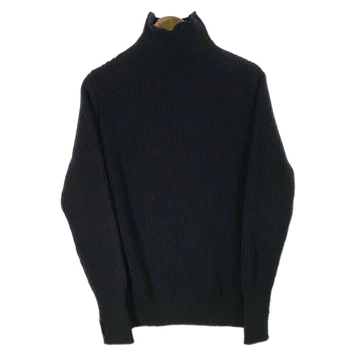 ANDERSEN ANDERSEN アンデルセンアンデルセン タートルネック ハイネック ウール リブニットセーター ブラック フィンガーホール Size XS 福生店