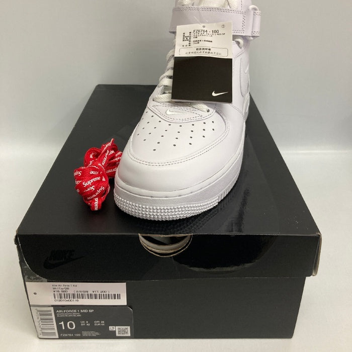 NIKE ナイキ スニーカー FZ8784-100 Supreme Air Force 1 Mid White ホワイト 28cm 瑞穂店