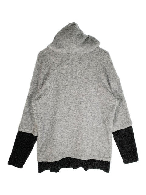 NO ID. ノーアイディー 20AW ビキューレラムパイルフェイクレイヤードBIGプルオーバーパーカ グレー Size F 福生店