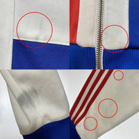 Adidas アディダス ドミニカ トラック ジャケット ホワイト ブルー レッド Size O 瑞穂店