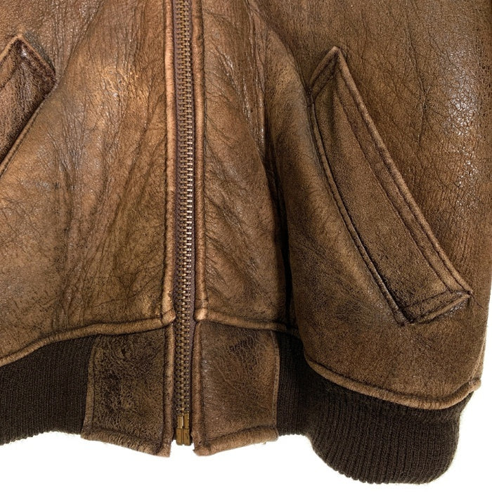 Schott ショット TYPE B-6 ムートン フライトジャケット ボア ブラウン Size 40 福生店