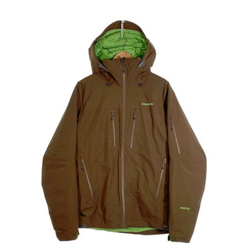 patagonia パタゴニア Primo Down Jacket プリモ ダウンジャケット ブラウン ライムグリーン GORE-TEX グースダウン 30470FA11 Size S 福生店