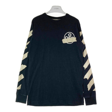 OFF-WHITE オフホワイト 20SS TAPE ARROW プリント ロングTシャツ ブラック sizeL 瑞穂店