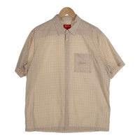 SUPREME シュプリーム 21SS Gingham S/S Shirt ギンガムチェックショートスリーブシャツ ベージュ 半袖 Size L 福生店