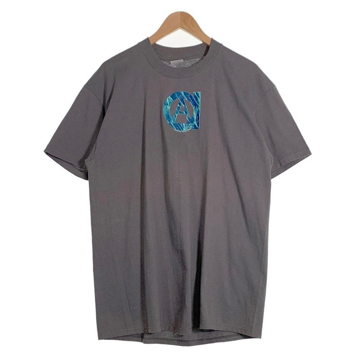90's Anarchic Adjustment アナーキック アジャストメント サークル Aロゴ 半袖 Tシャツ チャコール USA製 Size XL 福生店