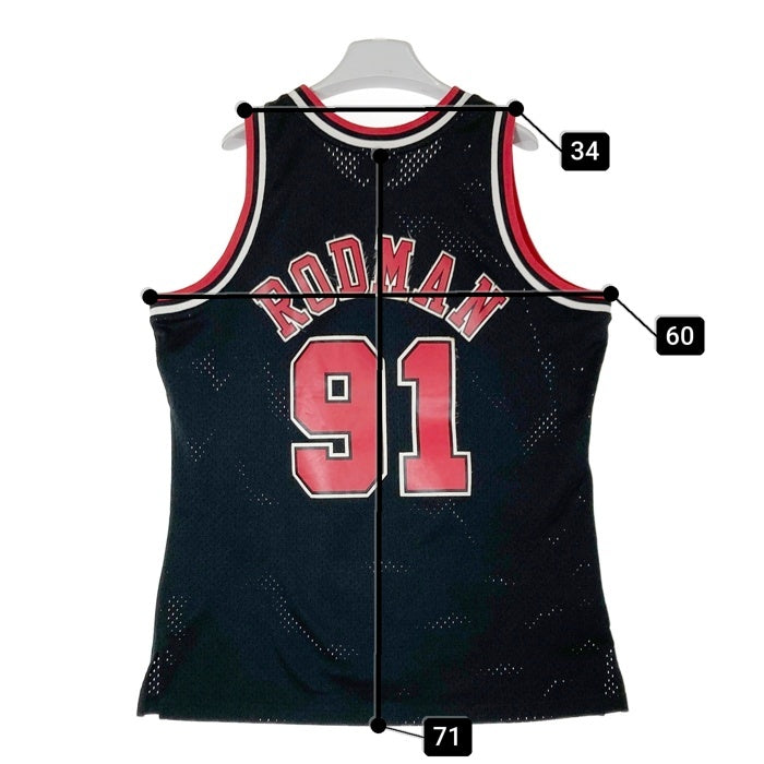 Mitchell&Ness ミッチェルアンドネス NBA CHICAGO BULLS 1997-98 DENNIS RODMAN ユニフォーム ブラック sizeL 瑞穂店