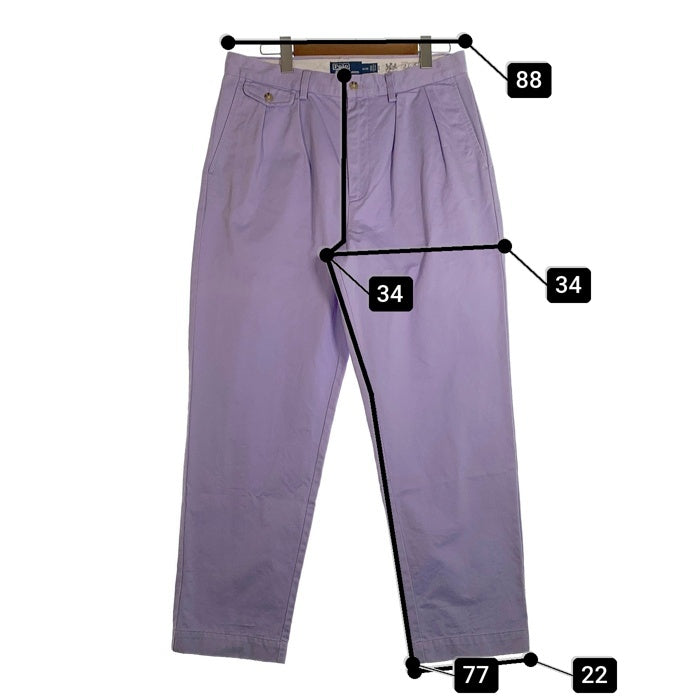Polo by Ralph Lauren ポロラルフローレン POLO CHINO 2タックチノパンツ パープル Size 34×32 福生店