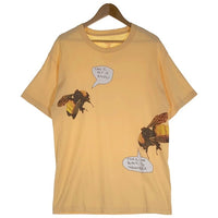 GOLF WANG ゴルフワン CAN I GET A KISS? プリントTシャツ 蜂 イエロー ベージュ Size L 福生店