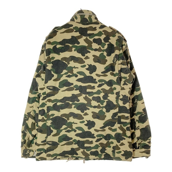 A BATHING APE アベイシングエイプ 初期 M65 BAPE 1st CAMO スウェット素材 フィールドジャケット カモフラ sizeL 瑞穂店