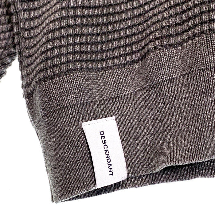 DESCENDANT ディセンダント ワッフル サーマルカットソー グレー Size 3 福生店