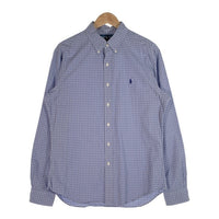 Ralph Lauren ラルフローレン SLIM FIT ボタンダウンチェックシャツ ブルー Size 16 1/2 福生店