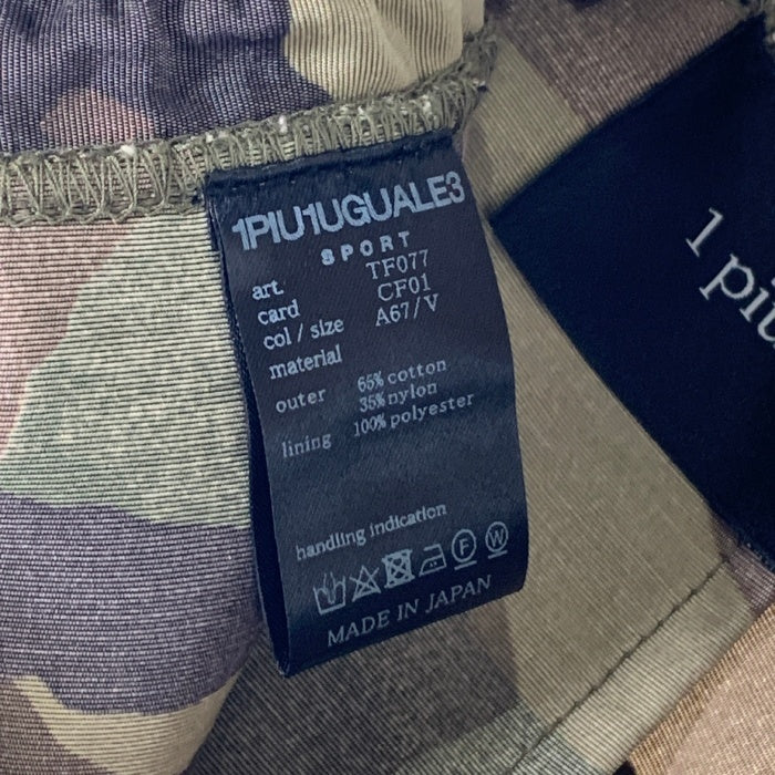 1piu1uguale3 ウノピュウノウグァーレトレ SPORT THESAINT MAFIA ONESIDE CARGO SHORTS カモフラージュ カーゴショートパンツ コットンナイロン Size 5 福生店