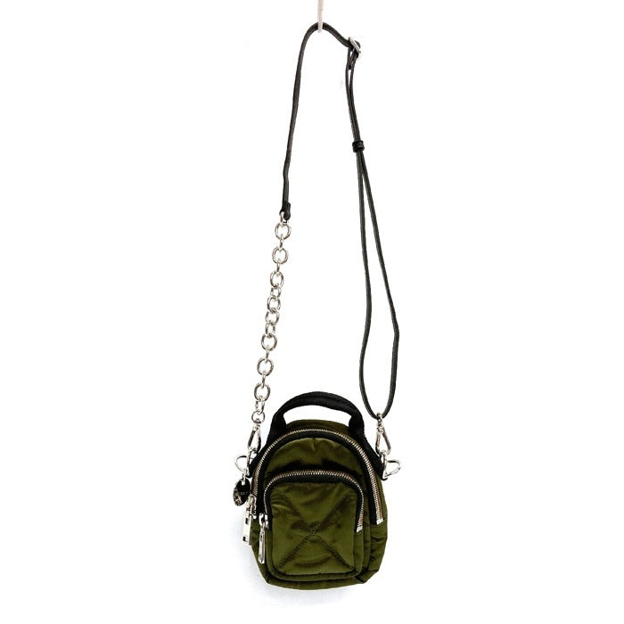 DIESEL ディーゼル X07656P3895 ダブルチェーン ミニショルダーバッグ カーキ 瑞穂店