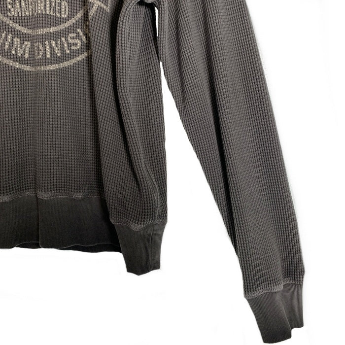 DIESEL ディーゼル S-GINAFY プリントサーマルカットソー ワッフル グレー ガーメントダイ A11253 Size L 福生店