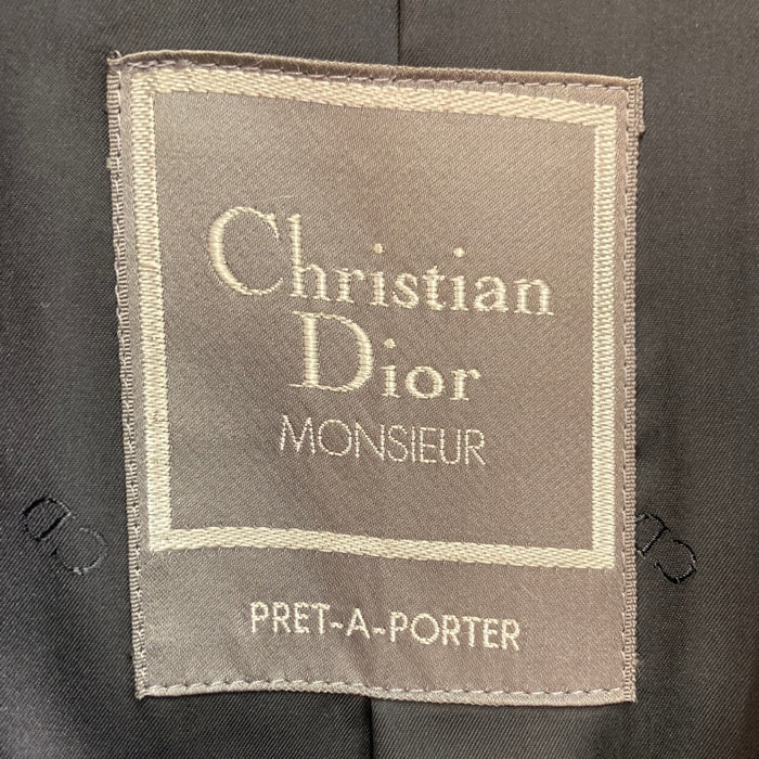 Christian Dior MONSIEUR クリスチャンディオール ムッシュ ウール ロングコート フード ブラック sizeM 瑞穂店