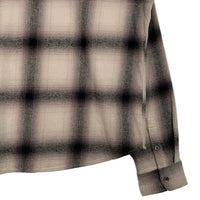 STUSSY ステューシー 22AW Hellshire Plaid Shirt オンブレチェック フランネルシャツ グレー コットン 1110261 Size XL 福生店