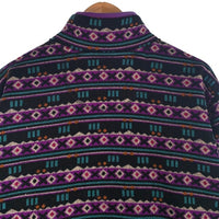 L.L.Bean エルエルビーン Sweater Fleece Pullover セーターフリースプルオーバー ジャケット ニット スナップ ブラック パープル Size XL-R 福生店