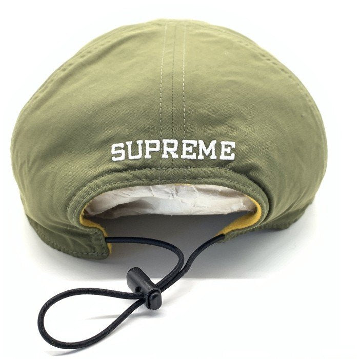 SUPREME シュプリーム 20AW Classic Logo Reversible 6-Panel クラシックロゴ リバーシブル6パネルキャップ オリーブ イエロー フリース コットン ナイロン 福生店