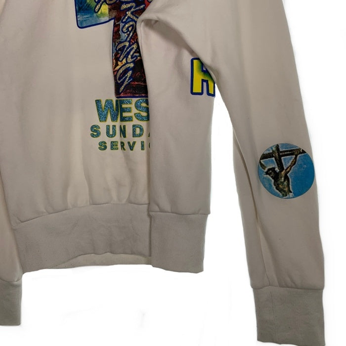 KANYE WEST カニエウエスト YEEZY AWGE プリント スウェットトレーナー ホワイト Size L-XL 相当 福生店