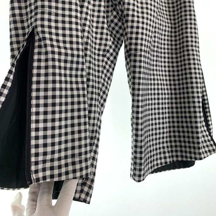 00's NIKE ナイキ ギンガムチェック クロップドパンツ ブラック ホワイト ポリエステル Size M 福生店