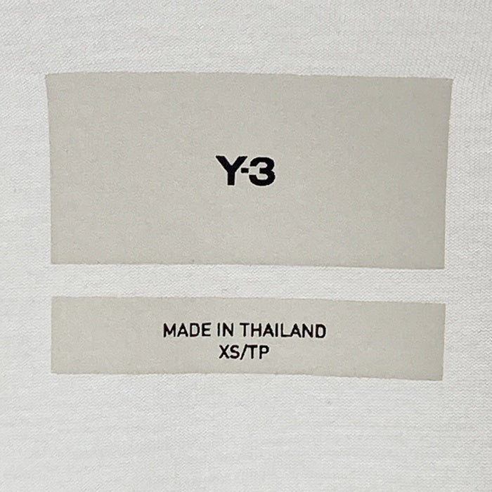 Y-3 ワイスリー IQ2147 バックビッグプリント ロングTシャツ ホワイト sizeXS 瑞穂店