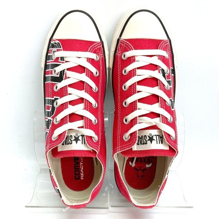 CONVERSE コンバース ALL STAR LOW REACT2.0 NBA ブルズ キャンバス ローカットスニーカー レッド 1SD536 Size 26.5cm 瑞穂店