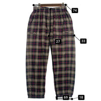 SUPREME シュプリーム 20AW Tartan Flannel Skate Pant フランネル スケート パンツ チェック ブラウン Size S 福生店