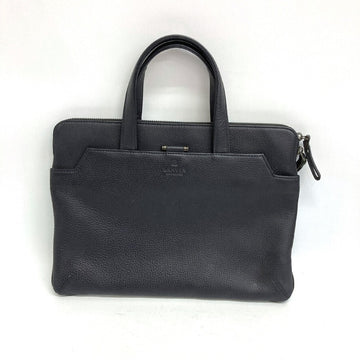 LANVIN COLLECTION ランバン コレクション シュリンクレザー ブリーフケース ネイビー 瑞穂店