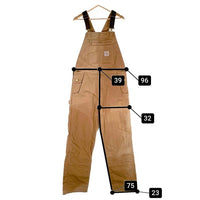 Carhartt カーハート Double Knee Overall ダック ダブルニー オーバーオール ブラウン Size 34×32 福生店