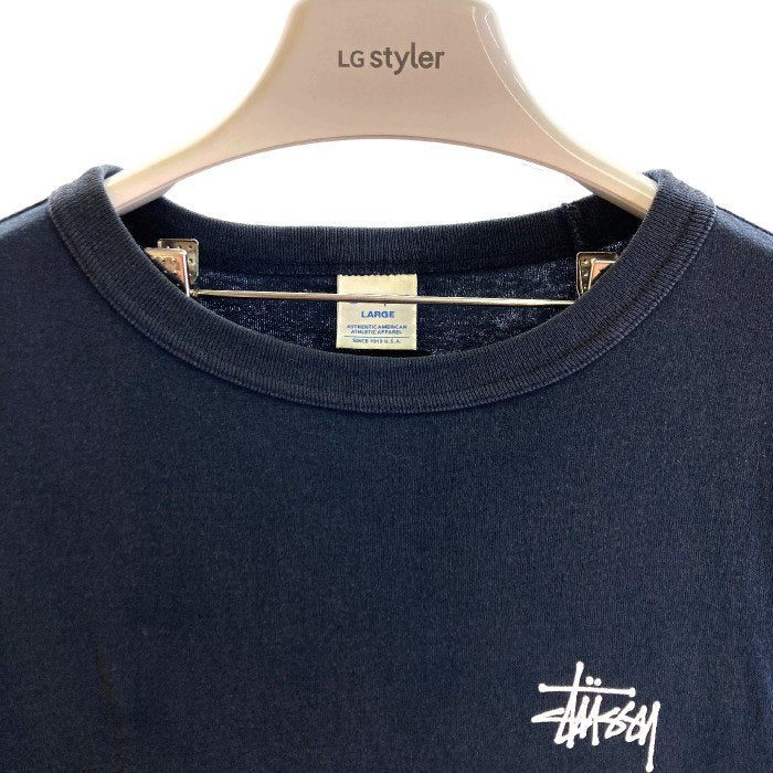 STUSSY ステューシー × champion チャンピオン 宇宙飛行士 Tシャツ ネイビー sizeL 瑞穂店