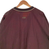 NIKE ナイキ ナイロン プルオーバーウォームアップジャケット Vネック ブラウン Size XL 相当 福生店