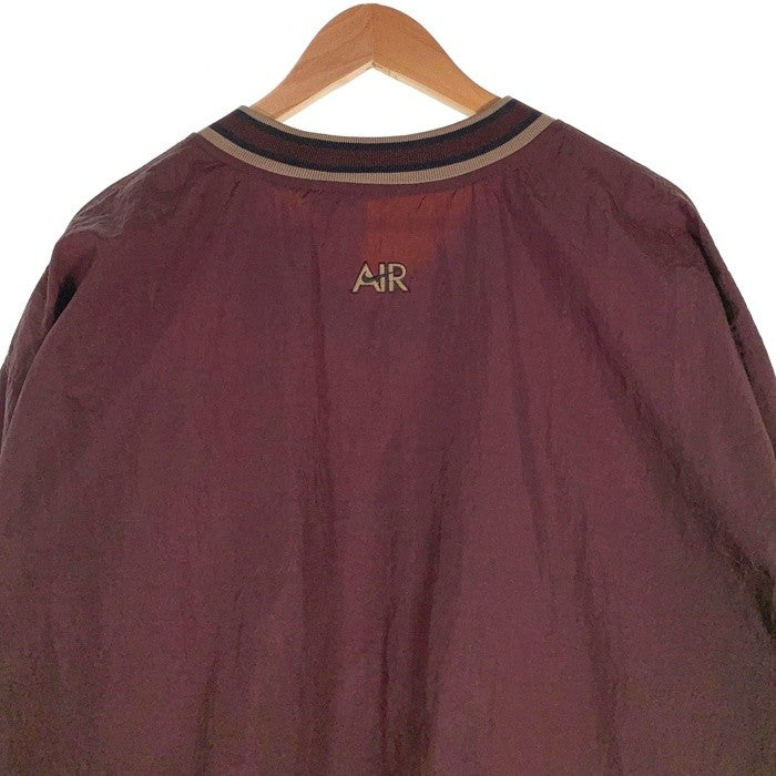 NIKE ナイキ ナイロン プルオーバーウォームアップジャケット Vネック ブラウン Size XL 相当 福生店