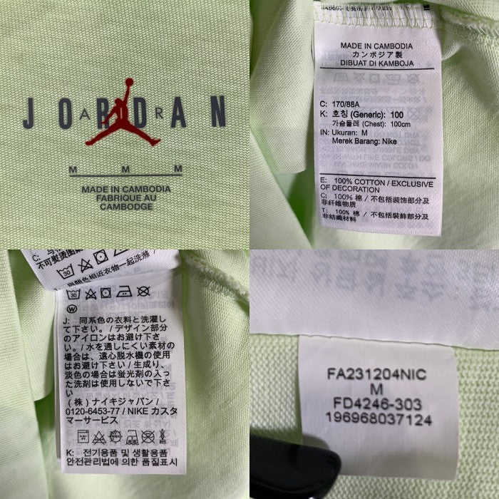 JORDAN BRAND ジョーダンブランド 23SS UNION ユニオン M J UNBBS TEE プリントTシャツ グリーン FD4246-303 Size m 福生店