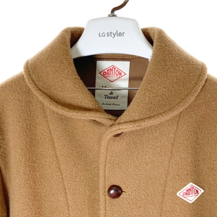 DANTON ダントン ショールカラー ウールモッサジャケット ブラウン JD-8237 Size 42 瑞穂店