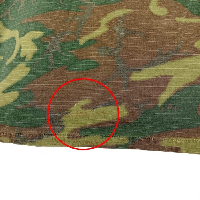 60’s U.S.ARMY 米軍 ジャングルファティーグ ミリタリージャケット リーフカモ リップストップ 68年会計 8415-945-7653 Size S-R 福生店
