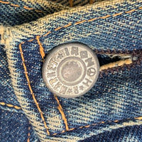 HOLLYWOOD RANCH MARKET ハリウッドランチマーケット 隠しリベット 赤耳 セルビッチ PP4-XX デニムパンツ ライトブルー D-TK 399 Size W30 福生店
