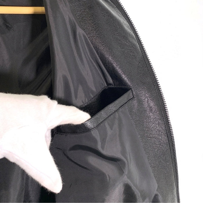 FREAK’S STORE フリークスストア FAUX LEATHER BLOUSON フェイクレザーブルゾン ジップアップジャケット ブラック Size M 福生店