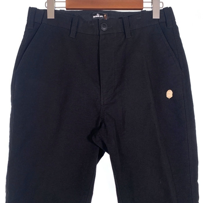 Mr.BATHING APE ミスター ベイシングエイプ CHINO PANT チノパン ブラック Size L 福生店