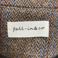 fall-in&co ハンドメイドウールツイードジャケット カーキ size- 瑞穂店