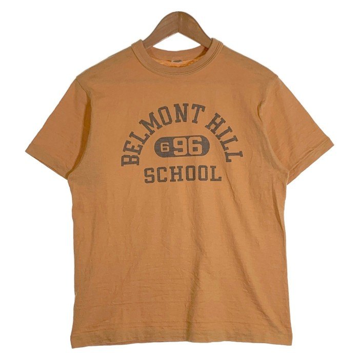 WAREHOUSE ウエアハウス BELMONT HILL SCHOOL プリントTシャツ オレンジ Size M 福生店