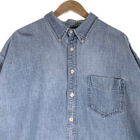 J.CREW ジェイクルー ボタンダウンデニムシャツ ライトブルー USA製 Size XL 福生店