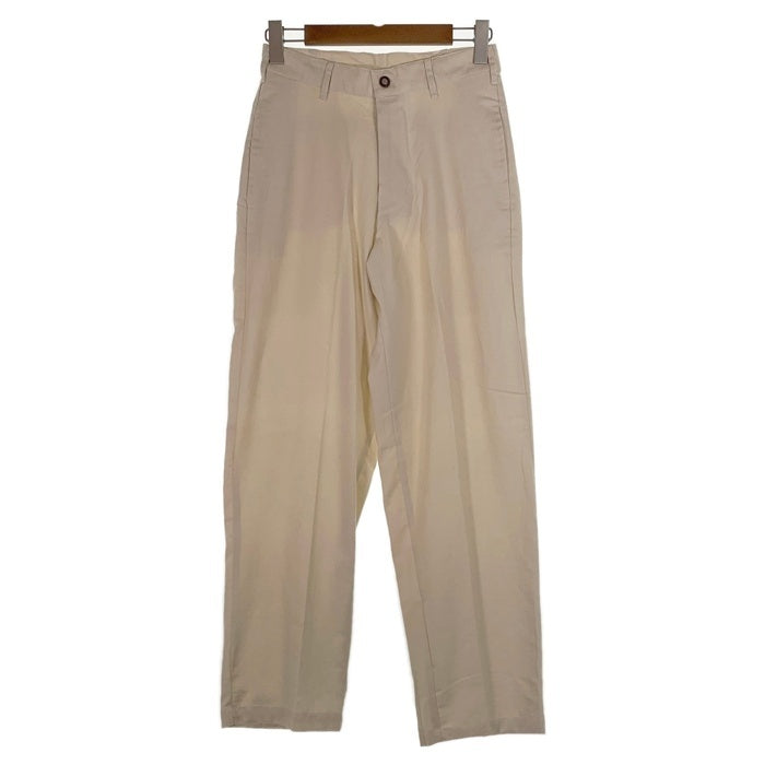 80's STUSSY ステューシー リネン コットン テーパードスラックス アイボリー USA製 黒タグ Size 28 福生店