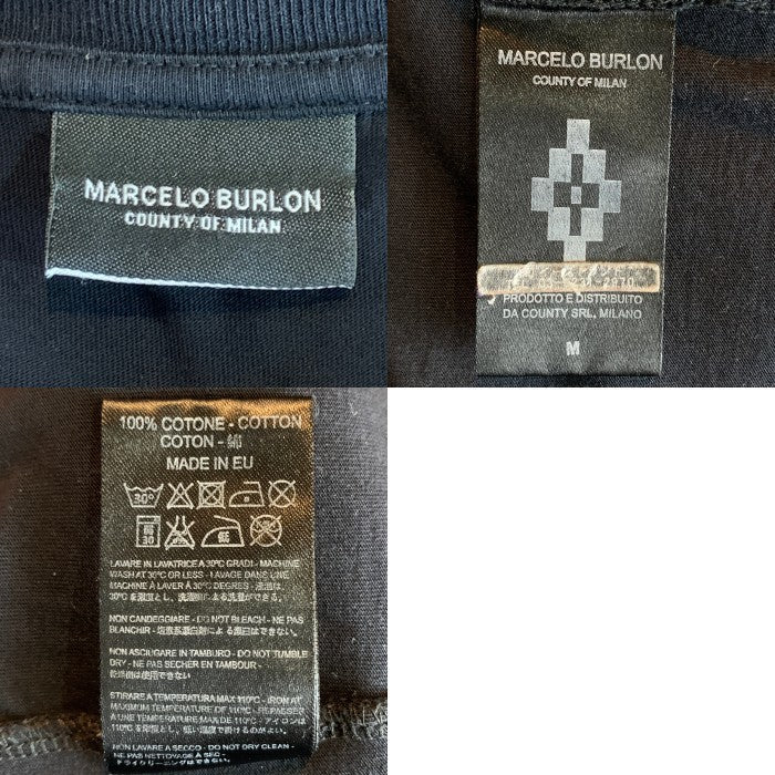 MARCELO BURLON マルセロバーロン PACHAMAMA プリントTシャツ ブラック Size - 福生店