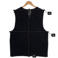 Vin & Age ヴィンアンドエイジ TYPE VRV2 Naughty Rug Vest 稲妻刺繍 コットンラグ チマヨ型ベスト ブラック Size XXL 福生店
