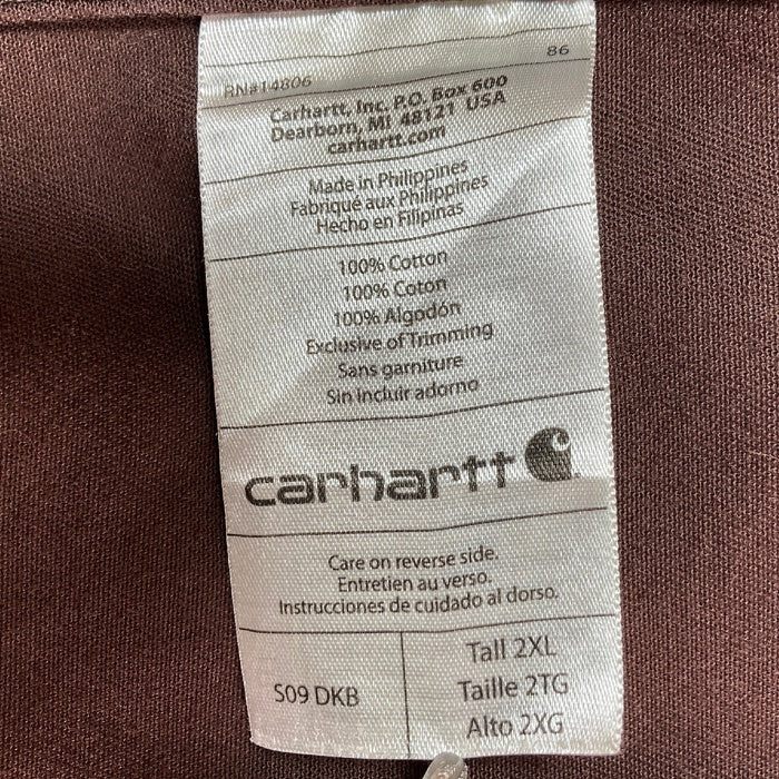 Carhartt カーハート ツイル 長袖シャツ ブラウン size2XL 瑞穂店