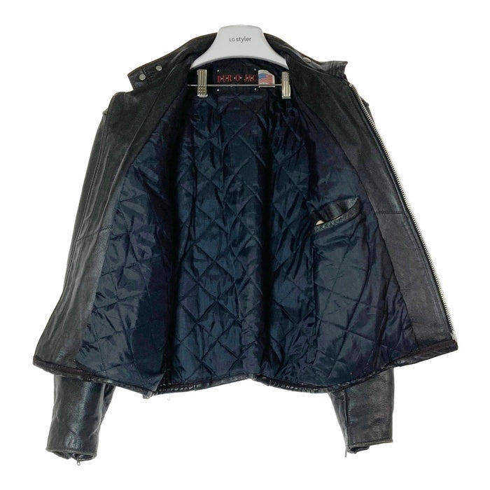 Schott ショット 557 DUROJAC レザー シングルライダースジャケット ブラック 逆ハの字 size42 瑞穂店