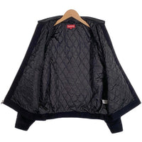 SUPREME シュプリーム 20AW Leather Collar Work Jacket レザーカラー ワークジャケット ブラック Size L 福生店