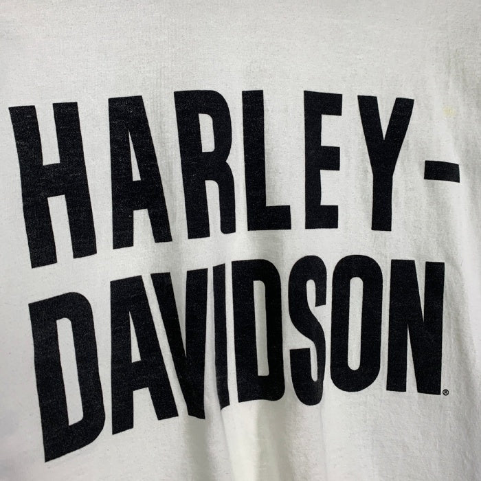 Harley-Davidson ハーレーダビッドソン プリント ロングスリーブTシャツ ホワイト ブラック 99092-24VM Size XL 福生店