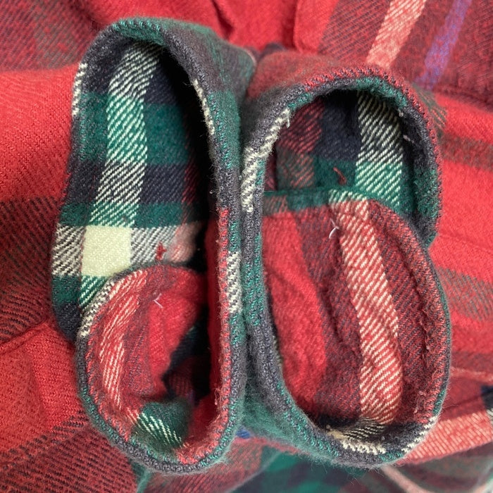 STUSSY ステューシー チェック フランネルシャツ レッド グリーン Size M 瑞穂店